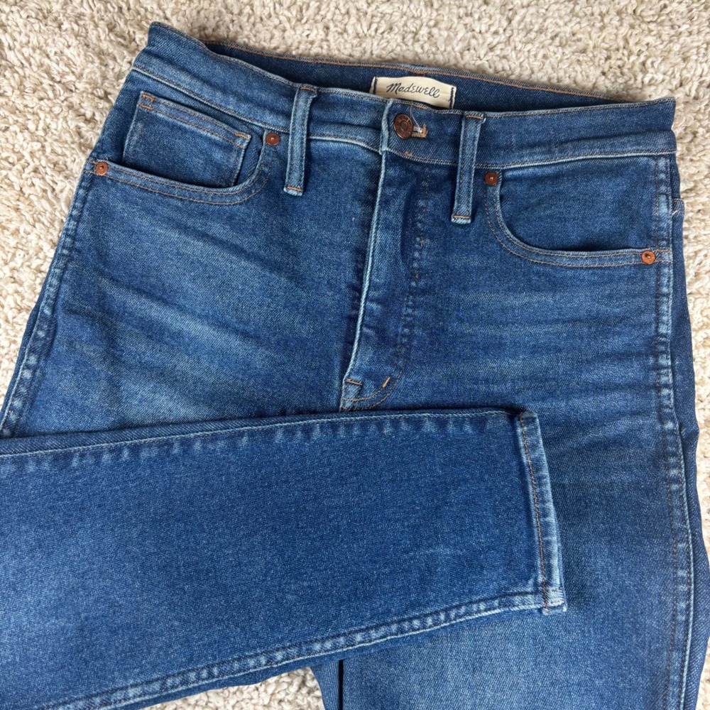 Madewell 10" High-Rise Skinny Womens 30 Blue Denim Jeans AL652